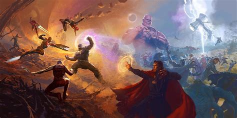 The Avengers VS. Thanos (concept art) by GumballFan333 on DeviantArt