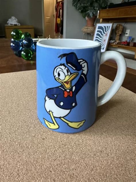VINTAGE WALT DISNEY Donald Duck Musical Coffee Mug Schmid Bros Japan ...