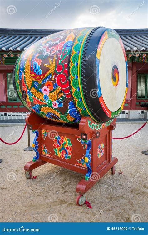 Korean traditional drum stock image. Image of korea, taegeukmun - 45216009