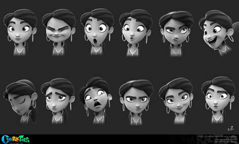 3D Expression Sheets - Characters Design