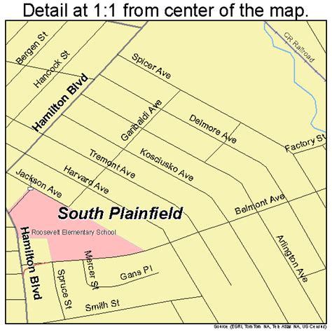 South Plainfield New Jersey Street Map 3469390