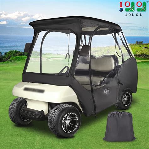 10L0L 4 Passenger Golf Cart Enclosures for Club Car DS, 4 Sided ...