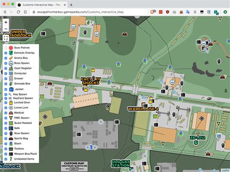 Official Escape From Tarkov Maps