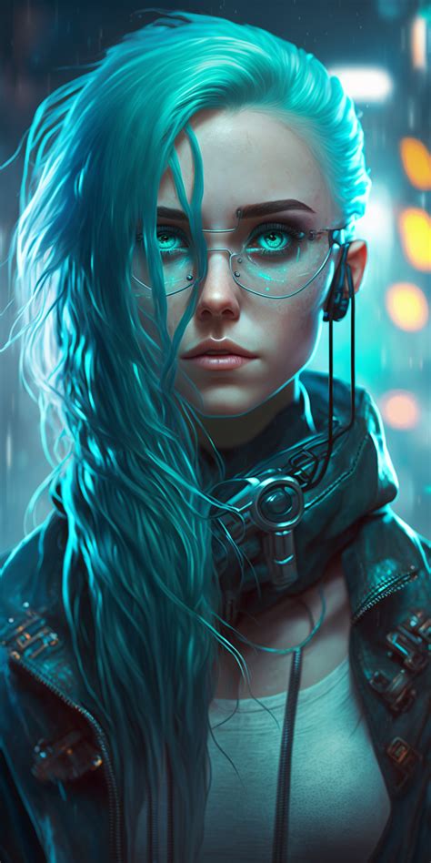 rostro cyberpunk Arte Cyberpunk, Cyberpunk Girl, Cyberpunk Female, Fantasy Art Women, Dark ...