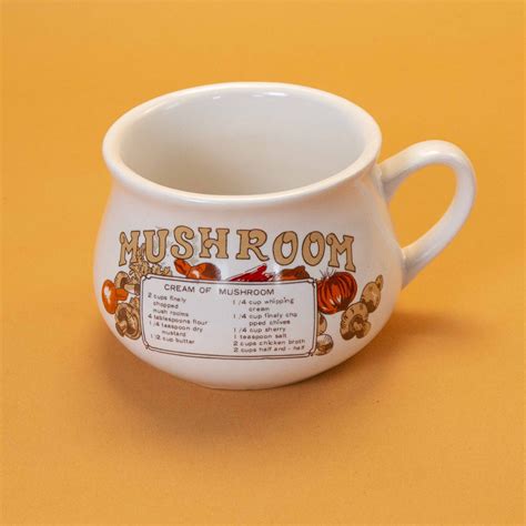 Mushroom Soup Recipe Bowl, Mug with Handle — Luís Viajante