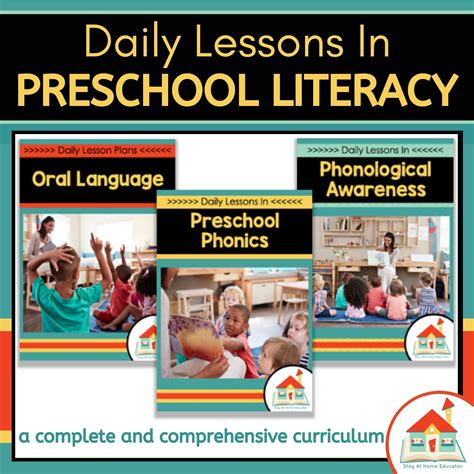 Daily Lessons in Preschool Literacy Curriculum - Stay At Home Educator