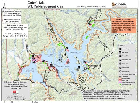 Carters-Lake-WMA-Map | N2Backpacking