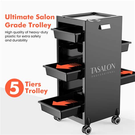 Buy TASALON New Upgrade Salon Trolley Cart for Salon Station - Space ...