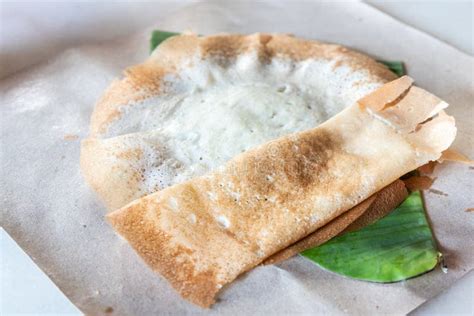 Apom or Apam, Traditional Sweet Malaysia Food of Indian Origin Stock Image - Image of flour ...