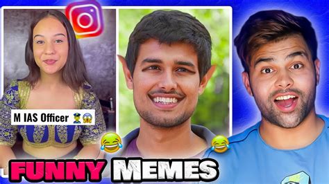 DHRUV RATHI & FUNNY Indian Memes 🤣 (MEME REVIEW) - YouTube