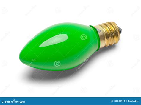 Green Christmas Light stock image. Image of single, glass - 153389911