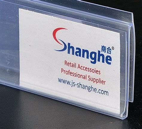 Clear Plastic Shelf Label Holders Display PVC Price Tag Holder for Supermarket - China PVC Shelf ...