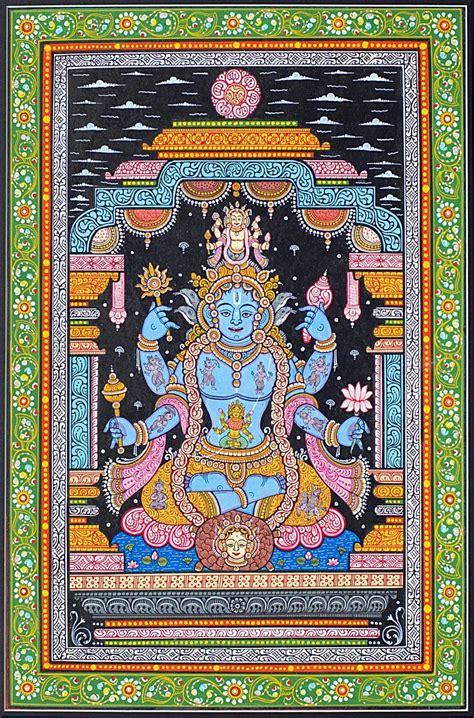 hinducosmos: “ Lord Vishnu with the Dashavatar Pattachitra, Shubh ...