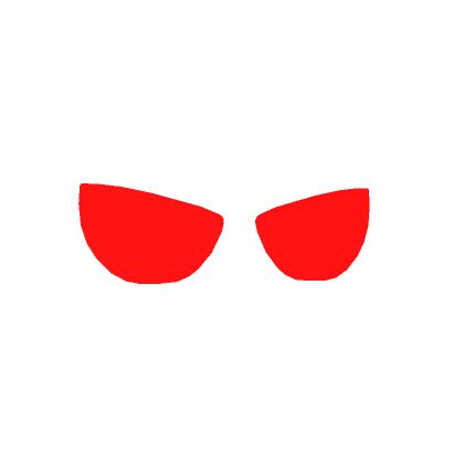 Glowing Eyes Cartoony Red | Roblox Item - Rolimon's