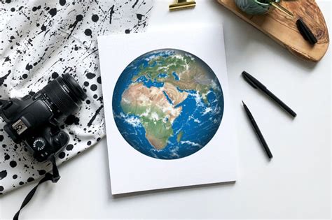 How to Draw the Earth - Learn How to Create a Drawing of the Earth