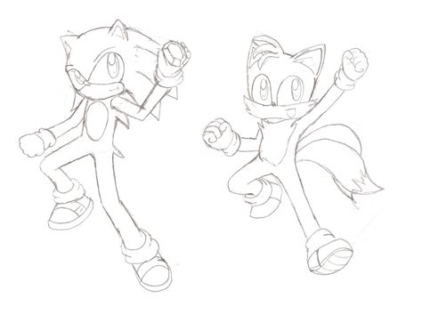 Sonic-Tails :Sketch: by Xero-J on DeviantArt