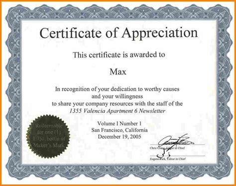 Certificate Of Appreciation Wording – task list templates