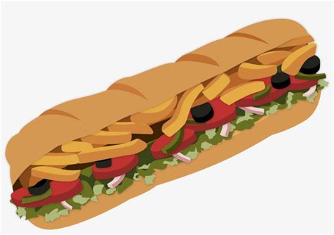 Cartoon - Sub Sandwich Cartoon Png Transparent PNG - 5000x3481 - Free ...