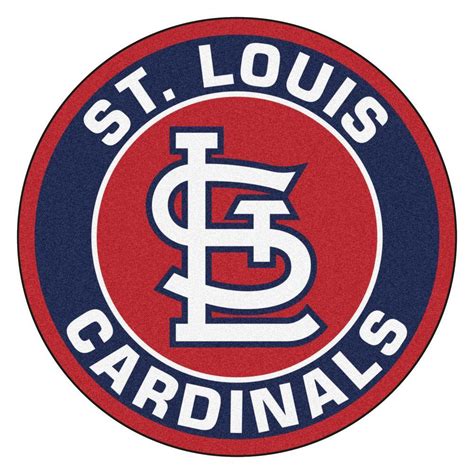 FANMATS MLB St. Louis Cardinals Navy 2 ft. x 2 ft. Round Area Rug-18151 ...