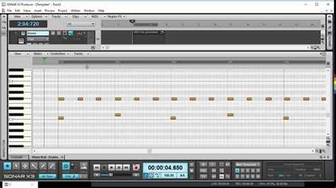 How to create and edit a drum track from a MIDI file in Sonar X3 - YouTube