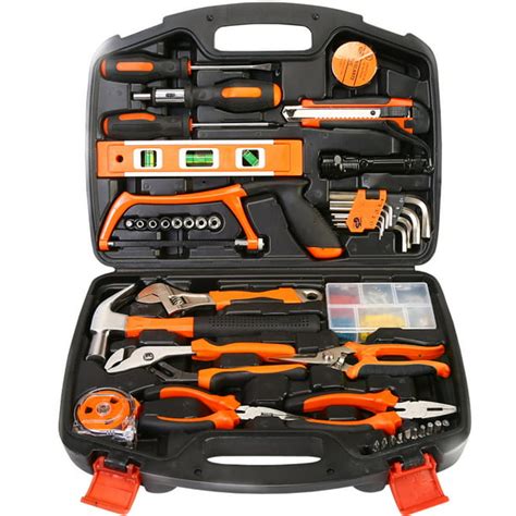 100 PCS Household Tools Garden Home Tool Set Kit Box Repair Hard Case DIY Handy - Walmart.com ...