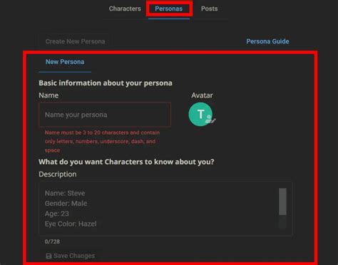 Free Character AI Persona Template And How To Use It (2024)