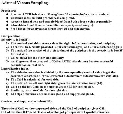 [Figure, Slide 01 Adrenal Venous Sampling Contributed by: Venkatraman Rajkumar, MD] - StatPearls ...