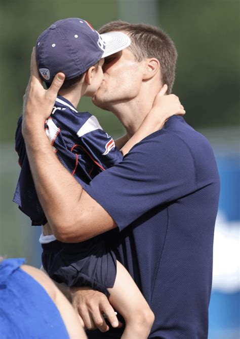 Tom Brady makes out with his own son. : pics