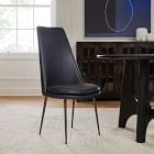 Finley High-Back Leather Dining Chair | West Elm