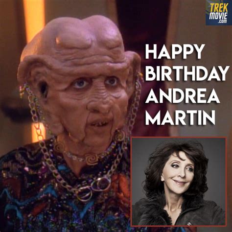 TrekMovie.com on Twitter: "Happy birthday, Moogie! Wishing Andrea Martin (who played Quark and ...