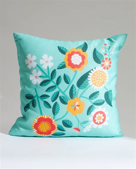 Teal by Chumbak | Floral Blush 16" Cushion Covers, Set of 5