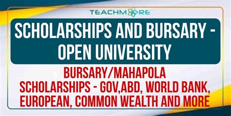 Scholarships and bursary - Open University - TeachMore.lk