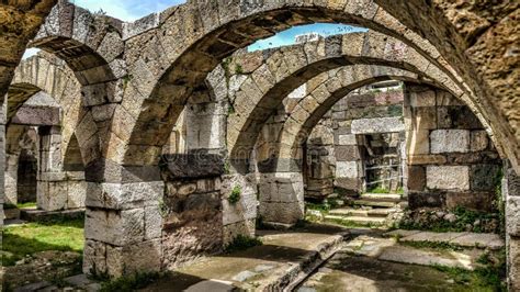 Ruins of Agora, Archaeological Site in Izmir, Turkey Editorial Stock Photo - Image of agora ...