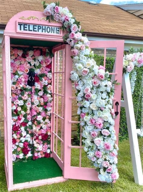 Pink phone booth