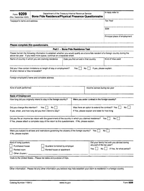 IRS 9209 2005 - Fill and Sign Printable Template Online | US Legal Forms