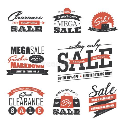 Sale design elements stock vector. Illustration of sale - 50968713