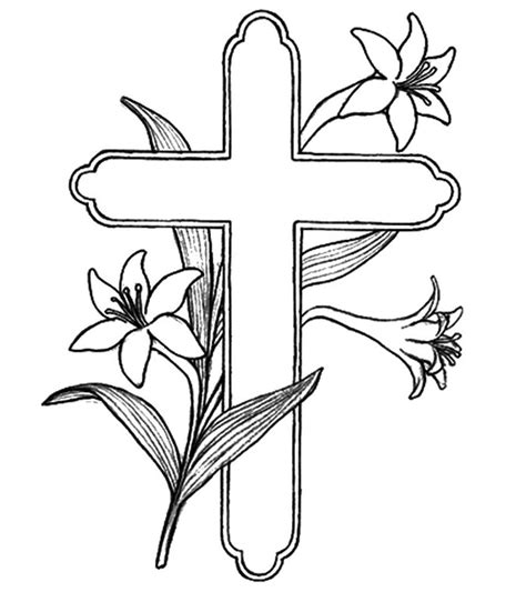 Simple Easter Cross Coloring Pages - 152+ File Include SVG PNG EPS DXF