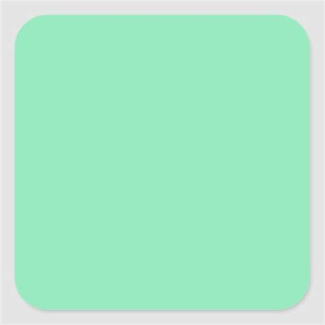 Light Pastel Mint Green Square Sticker | Zazzle.com in 2021 | Behr ...