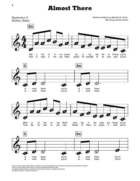 Michael W. Smith & Amy Grant Almost There Sheet Music Notes, Chords in 2022 | Sheet music, Sheet ...