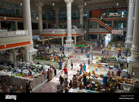 Indoor food market in Dushanbe, Tajikistan Stock Photo - Alamy