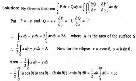 Green's Theorem Examples And Solutions - Answer Key for Math