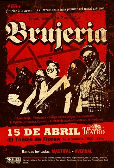 Brujeria | Band posters, Rock posters, Music poster