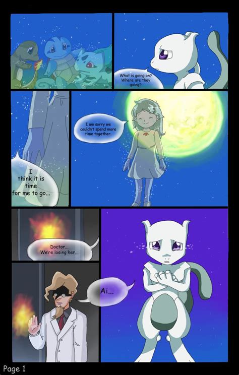 Mewtwo Fancomic page 1 by Teepy-teep on DeviantArt | Mew and mewtwo, Mewtwo, Cute pokemon pictures