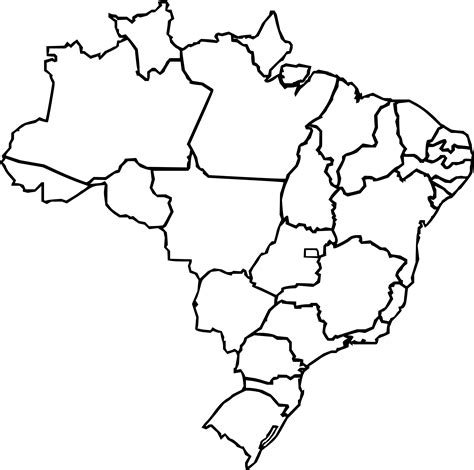 Clipart - Map of Brazil