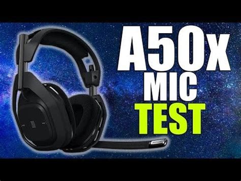 Mic test Logitech A50 X : r/LogitechG