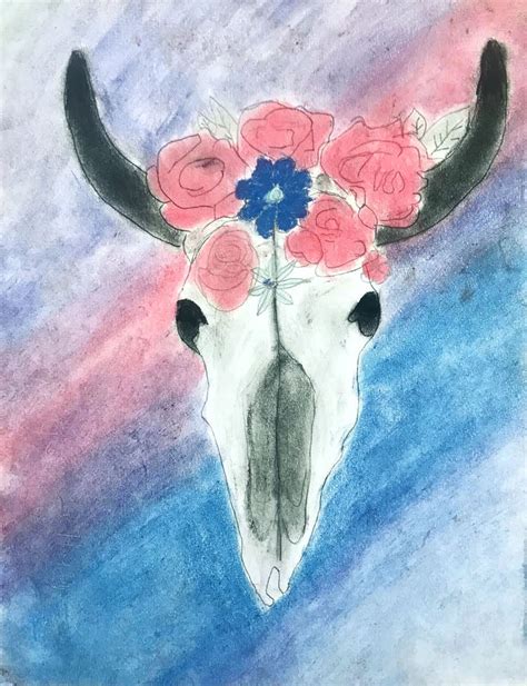 GEORGIA O'KEEFFE INSPIRED SKULLS