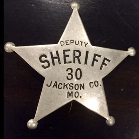 Vintage Deputy Sheriff Badge - Jackson County, Missouri