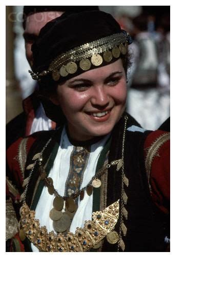 The Greek Folk Costume of Roumlouki Macedonia | Folk costume, Greek ...