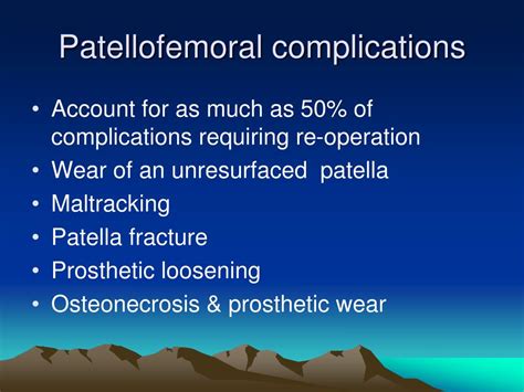 PPT - Complications of Total Knee Arthroplasty PowerPoint Presentation - ID:5775752