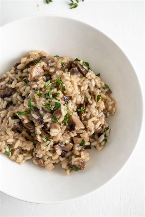 Vegan Mushroom Risotto - Running on Real Food